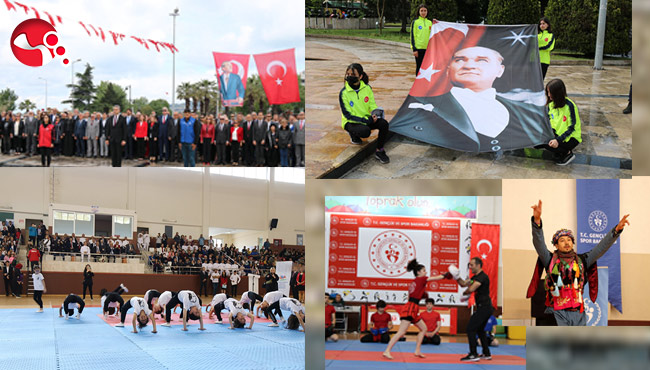 GENÇLİĞE, SPORA YAKIŞAN TÖREN...