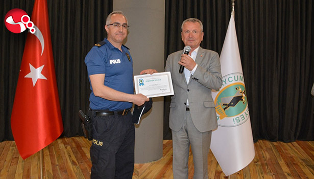 Katkı verenlere teşekkür belgesi...