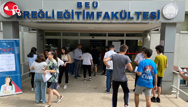 Sınav heyecanını birebir yaşadılar…