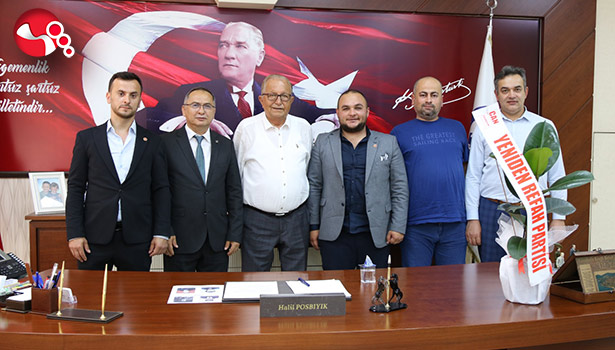 Yeniden Rafeh Partisi'nden Başkan Posbıyık’a ziyaret