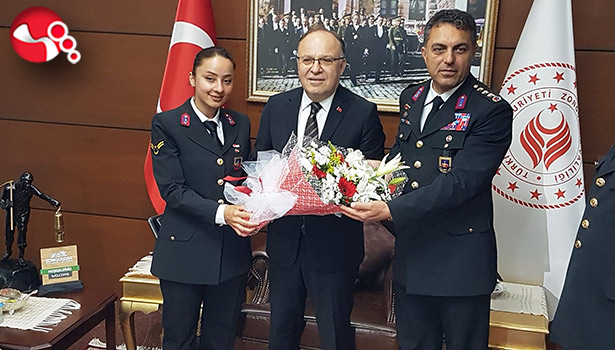 Jandarmadan Vali Tutulmaz'a ziyaret