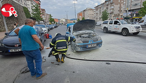 Hareket halindeyken alevlere teslim oldu!..