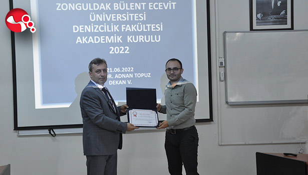 Denizcilik Fakültesi Akademik Personeline Teşekkür Belgesi