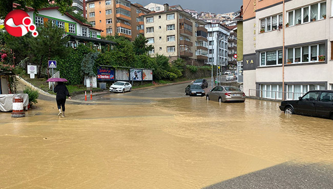 Turuncu alarm verilen Zonguldak'ta yağış etkili oluyor