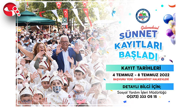 Kdz. Ereğli Belediyesi sünnet şöleni kayıtları başladı