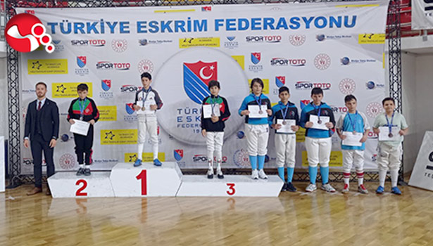 Eskrim Türkiye Şampiyonasında 5 madalya…