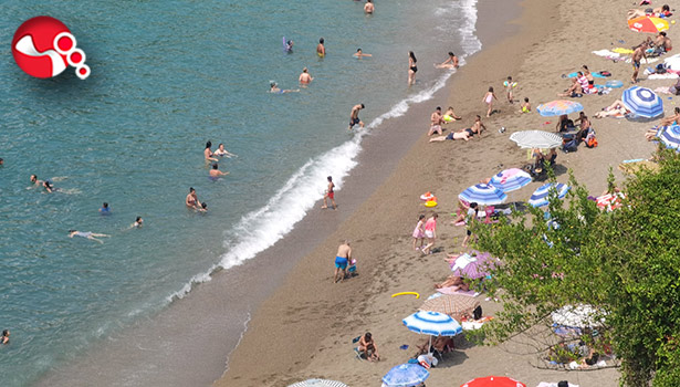 Bayramda denize akın ettiler