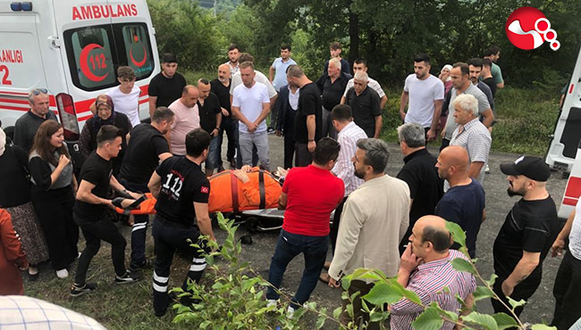 Tarım aracı devrildi.5'i çocuk 6 yaralı, 1 can kaybı!