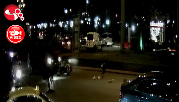 Yaya geçidinden karşıya geçecekti!!!