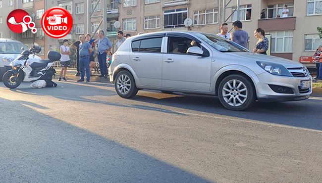 Kavşakta zincirleme kaza...