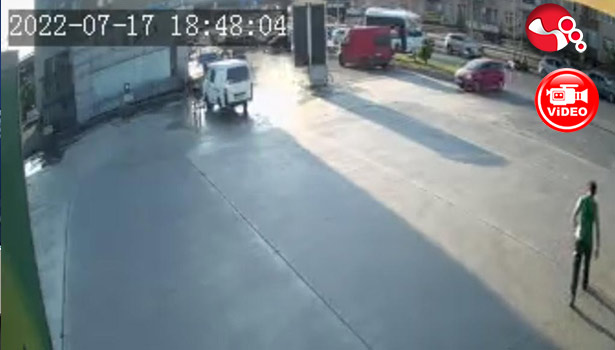 Kaza anı kameralara yansıdı!!!