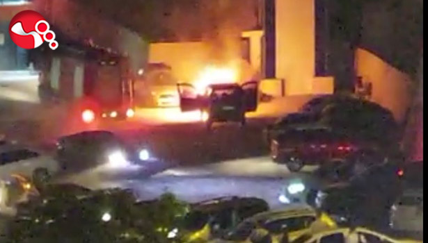 Park halindeydi, alev alev yandı