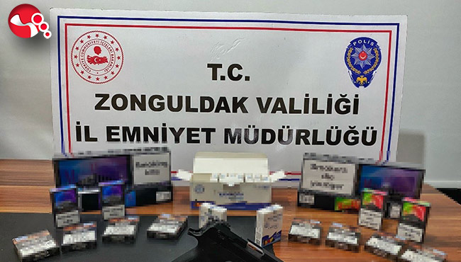 Ereğli'de kaçak sigara, puro ve cinsel içerikli ürünler ele geçirildi