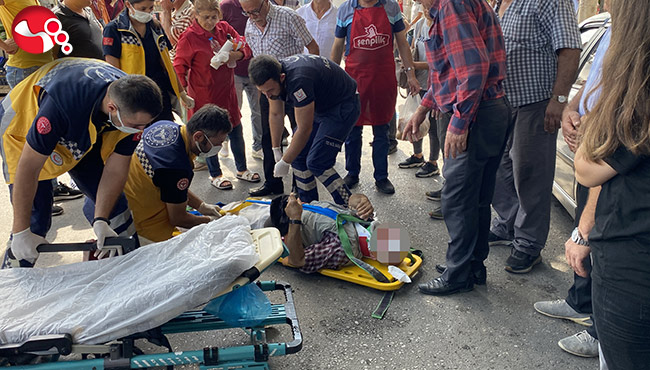 Yolcu minibüsü yaşlı adama çarptı!