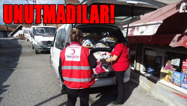 KIZILAY'DAN ÖLEN MADENCİ AİLELERİNE YARDIM