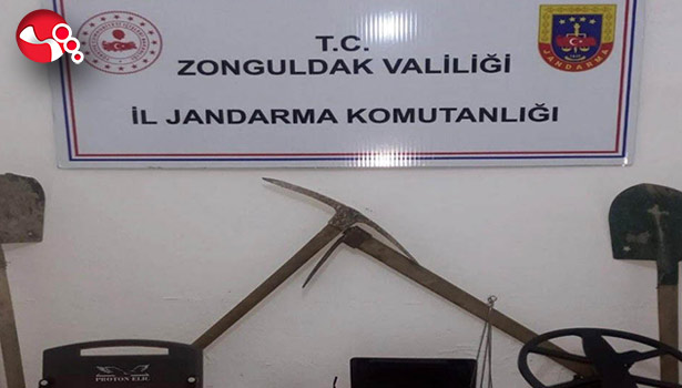 Kaçak kazıya suçüstü: Gözaltılar