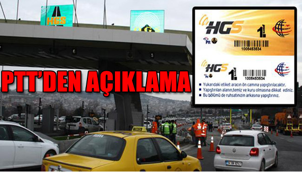PTT'DEN HGS AÇIKLAMASI