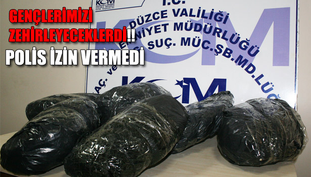 15 KİLO ESRAR ELE GEÇİRİLDİ