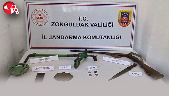 Kaçak kazı yaptı, evinde yakalandı!