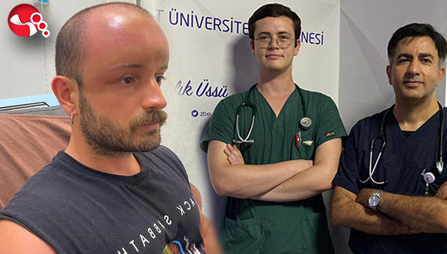 Serinlemek için gittiği denizde nadir görülen durum yaşadı