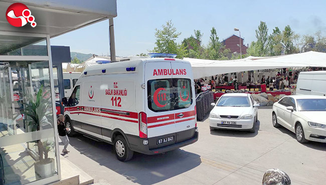 Motosiklet devrildi!