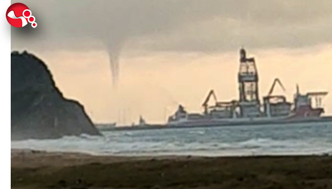 Filyos sahilinde hortum çıktı