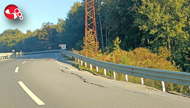 Zonguldak-Ereğli Karayolu’nda çökme...