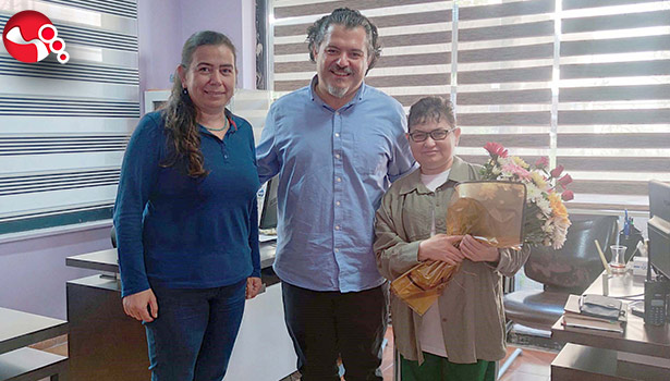 Ateş’ten Muhabirimiz Cerrah’a "Geçmiş Olsun" ziyareti…