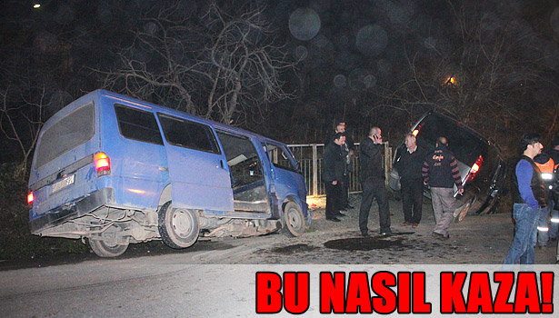 EREĞLİ'DE İKİ ARAÇ KAFA KAFAYA ÇARPIŞTI: 4 YARALI