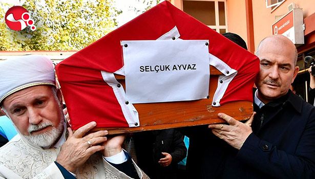 İçişleri Bakanı Soylu maden şehidi Selçuk Ayvaz'ın cenazesine katıldı