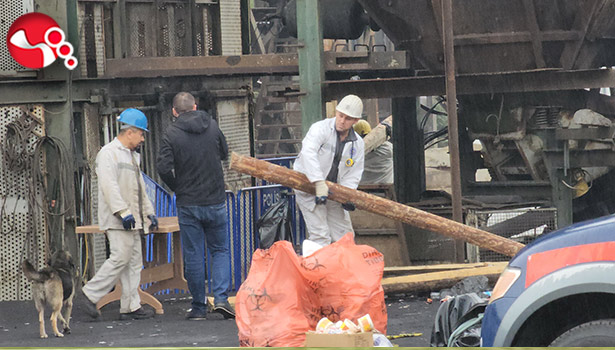 Facianın yaşandığı madende tahliye çalışmaları
