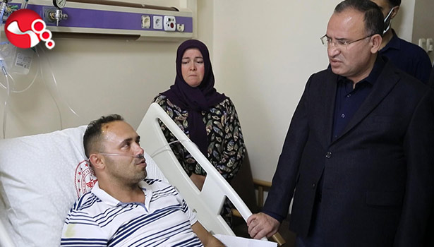 Bakan Bozdağ yaralı madencileri ziyaret etti