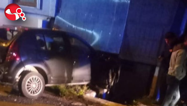 İstinat duvarına çarptı