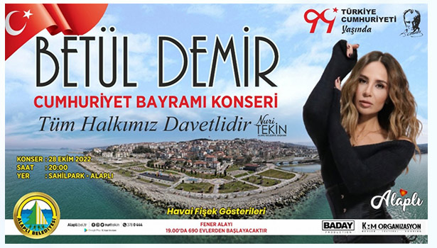 Alaplı'da fener alayı ve konser...