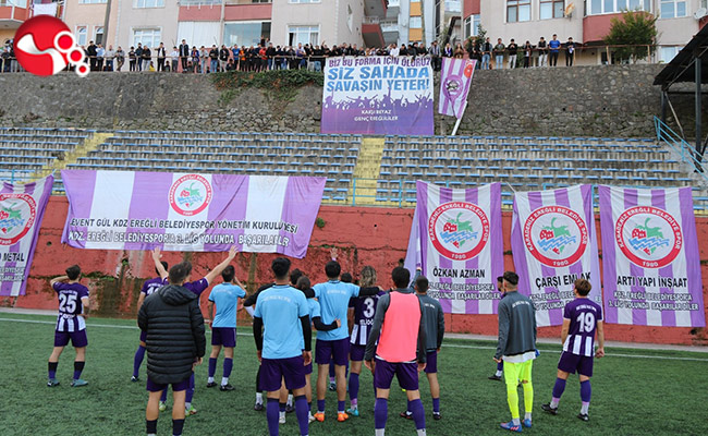 Ereğli Belediyespor'da galibiyet sevinci...