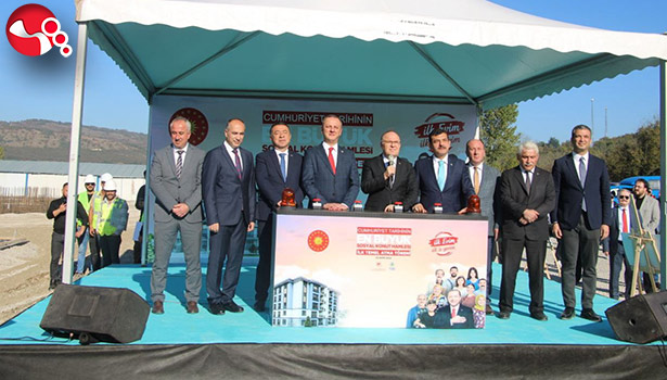 Zonguldak'ta sosyal konutların temeli atıldı