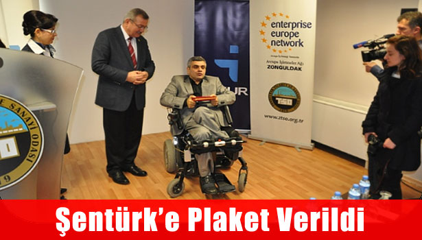 İŞKURDAN İSMAİL ŞENTÜRK'E PLAKET
