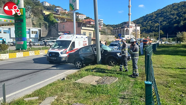 Yola dökülen yağ kazaya sebep oldu!