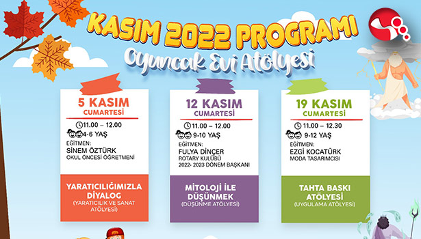 Oyuncak Evi Kasım ayı programında bakın neler var?