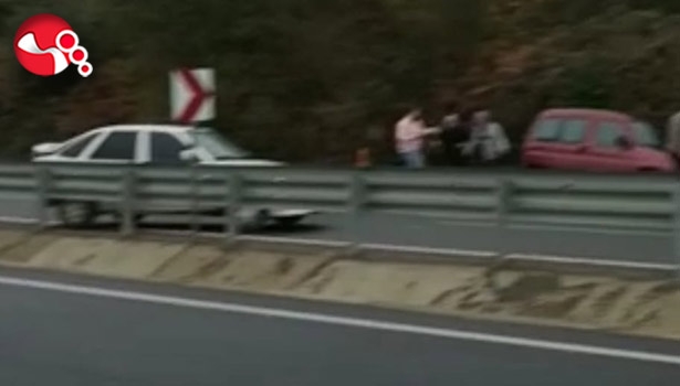 Biri su kanalına, diğeri bariyer...