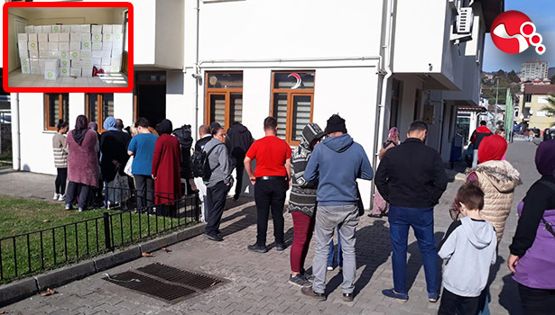 Ahbap Derneği’nin Gıda Kolileri ihtiyaç sahiplerine ulaştırılıyor