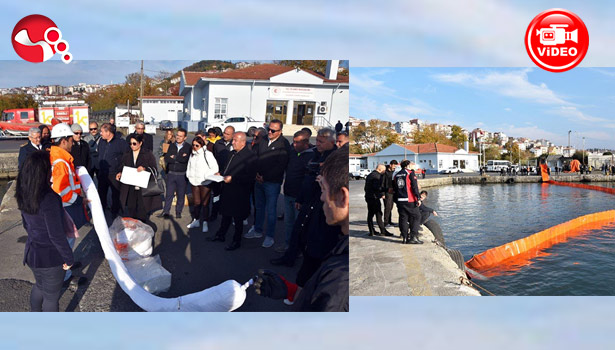 Deniz kirliliği tatbikatı yapıldı