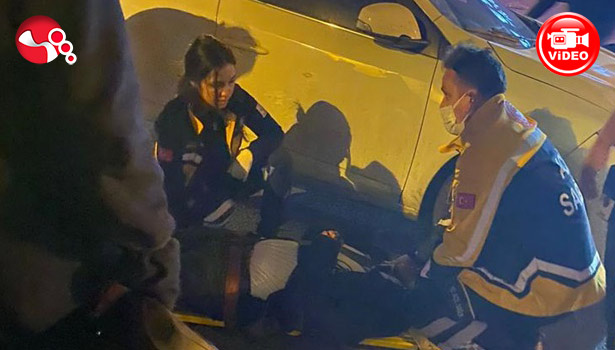 Motosiklet, otomobile çarptı: 1 yaralı