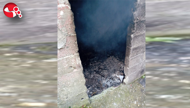 Metruk binada yangın paniği