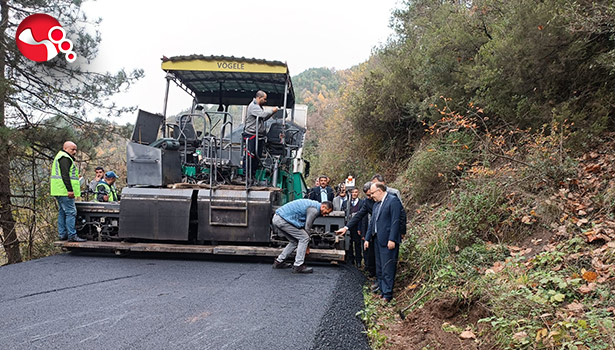 Vali Tutulmaz asfalt çalışmalarını inceledi