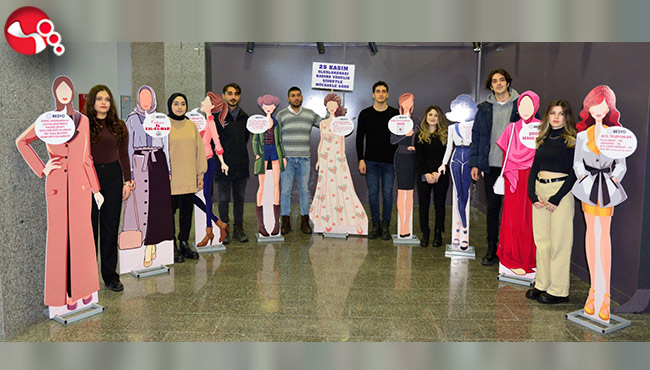 ZBEÜ’de sergi ile kadına yönelik şiddet farkındalığı oluşturdular