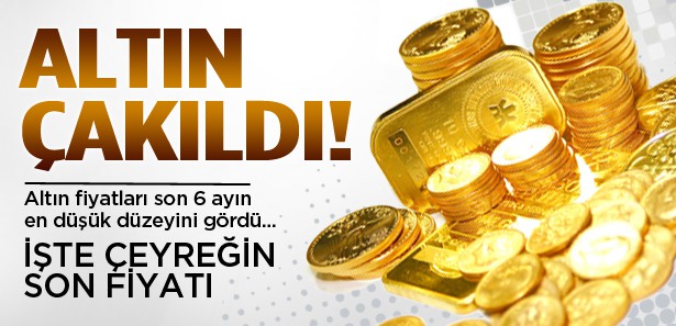 ALTIN FİYATLARI TEPE TAKLAK OLDU