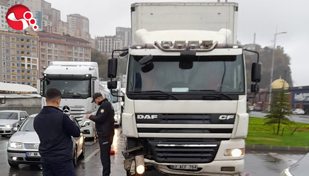 Yağışlı hava kazayı getirdi