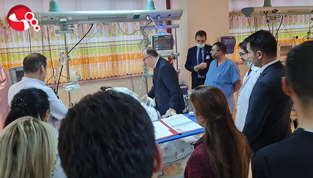 Vali Tutulmaz'dan tedavi altındaki öğrencilere ziyaret