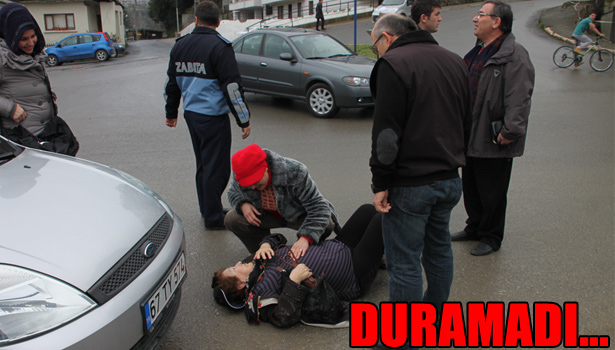 OTOMOBİLİN ÇARPTIĞI YAYA YARALANDI